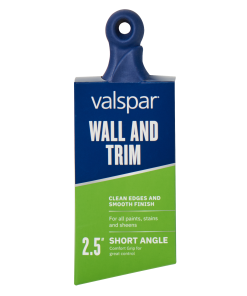 Valspar Wall and Trim Short Rubber Handle Angle 2.5-in Brush