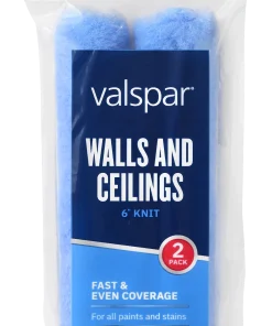 Valspar 2-Pack 6-in x 3/8-in Walls and Ceilings Knit Mini Roller Cover