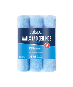 Valspar Walls and Ceilings 3-Pack 9-in x 3/8-in Knit Roller Cover