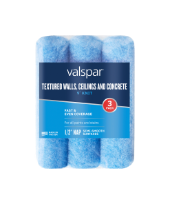 Valspar 3-Pack 9-in x 1/2-in Walls, Concrete and Decks Knit Roller Cover