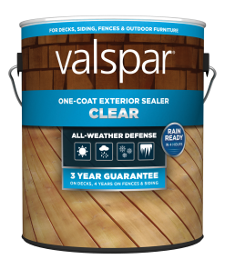 Valspar One-Coat Clear Exterior Sealer