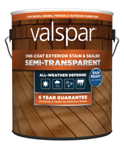 Valspar One-Coat Semi-Transparent Stain & Sealer
